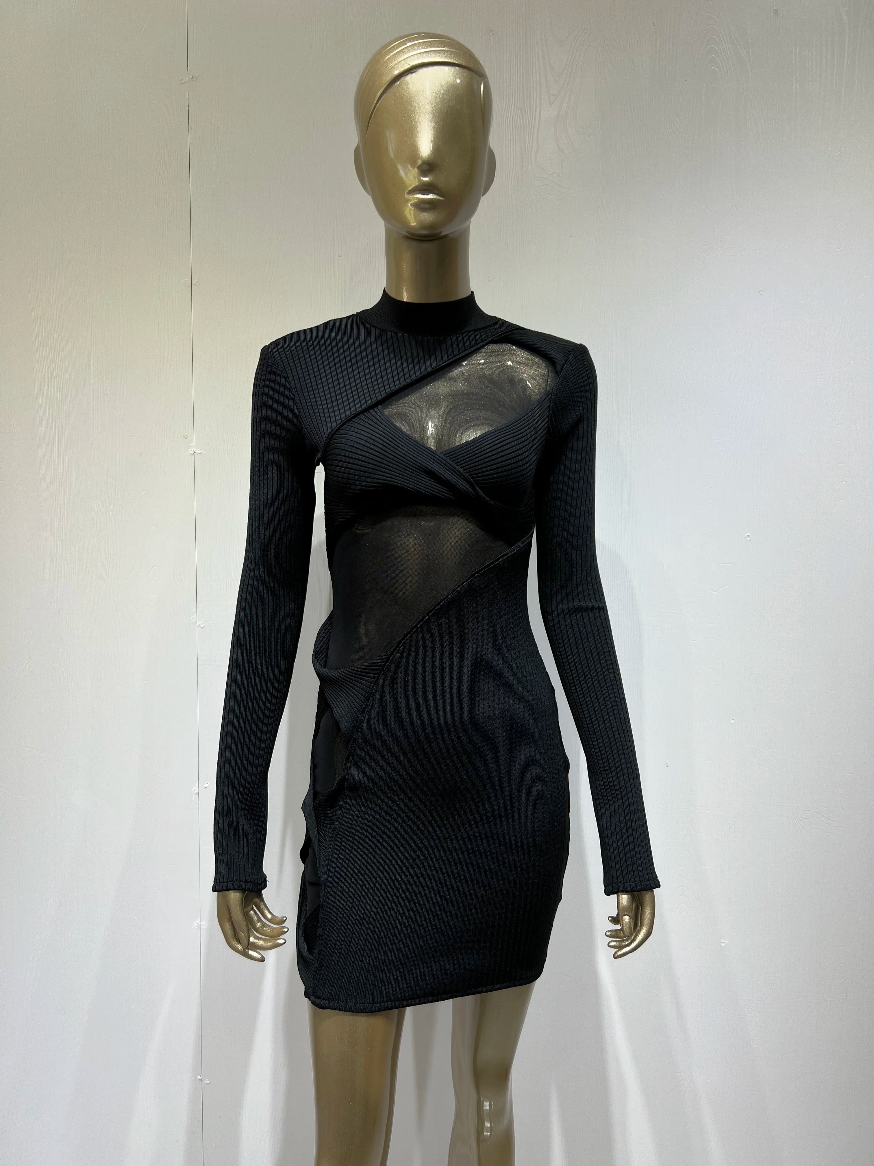 Stardust Mesh Bodycon - Celestial Couture 