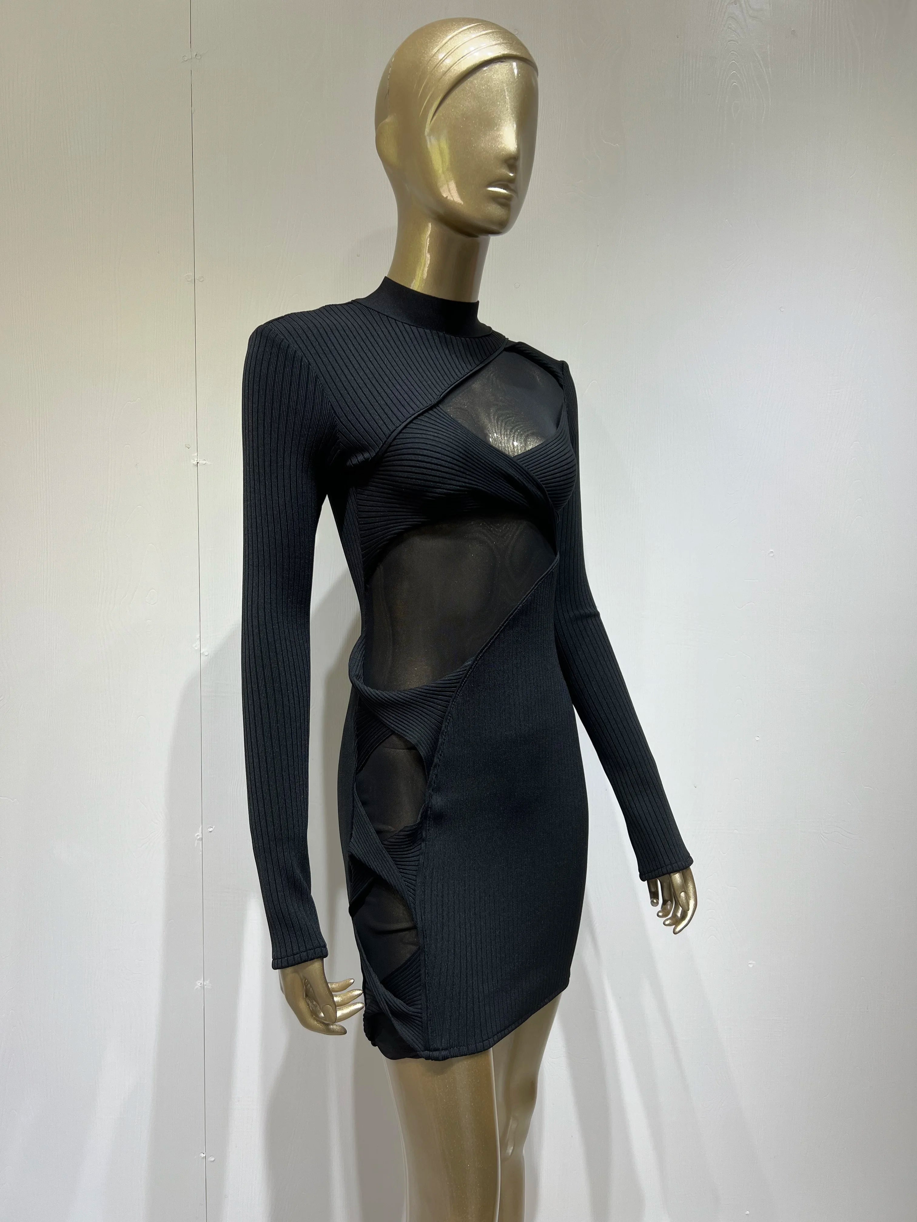 Stardust Mesh Bodycon - Celestial Couture 